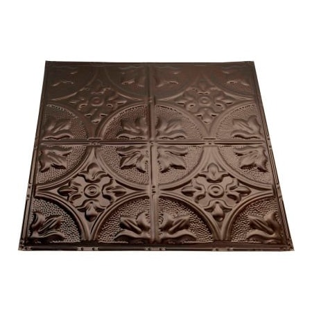 Acoustic Ceiling Products Great Lakes Tin Jamestown 2' X 2' Lay-In Tin Ceiling Tile in Bronze Burst - Y51-06